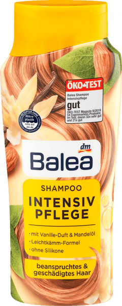 Balea vanilla shampoo for damaged hair