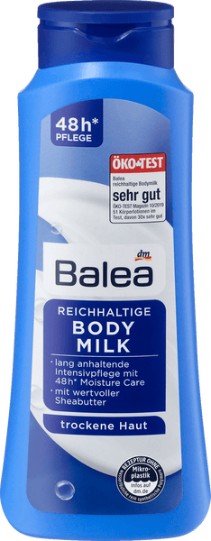 Balea moisturizing body milk for dry skin